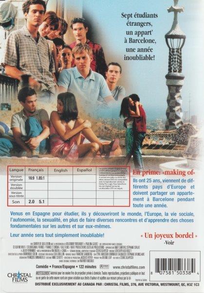 L'Auberge Espagnole - 2 DVD - Romain Duris - Cecile Of France - Judith  Godrèche
