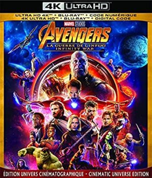 Avengers: Infinity War (Blu-Ray 4K + Blu-Ray + Slipcover)