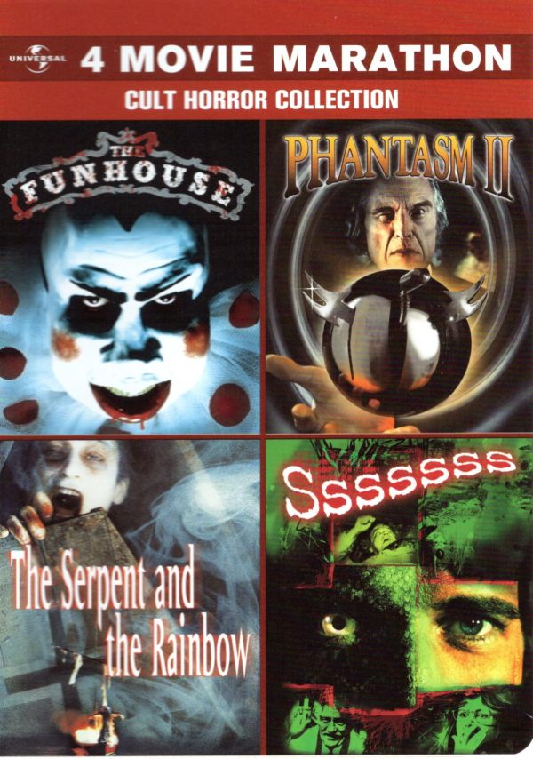 4 Movie Marathon Cult Horror Collection DVD à vendre.