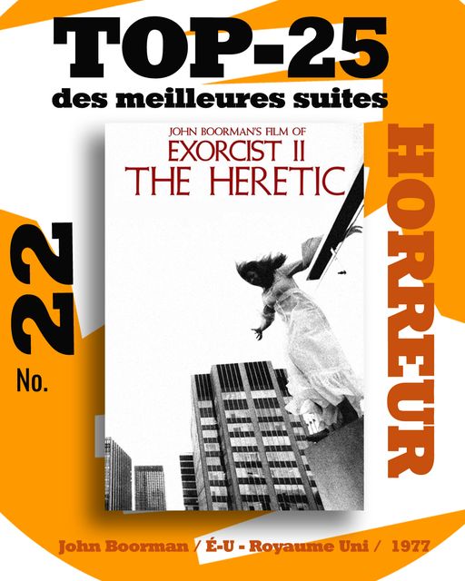 Top 25 des meilleurs suites de films d'horreur - Exorcist 2