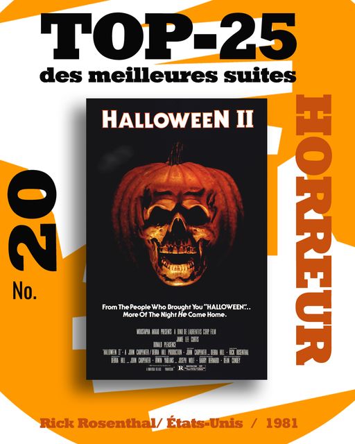 Top 25 des meilleurs suites de films d'horreur - Halloween 2