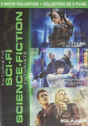Futuristic Sci-Fi 3-Movie Collection (Aeon Flux Ghost in the Shell The Island) DVD à vendre.