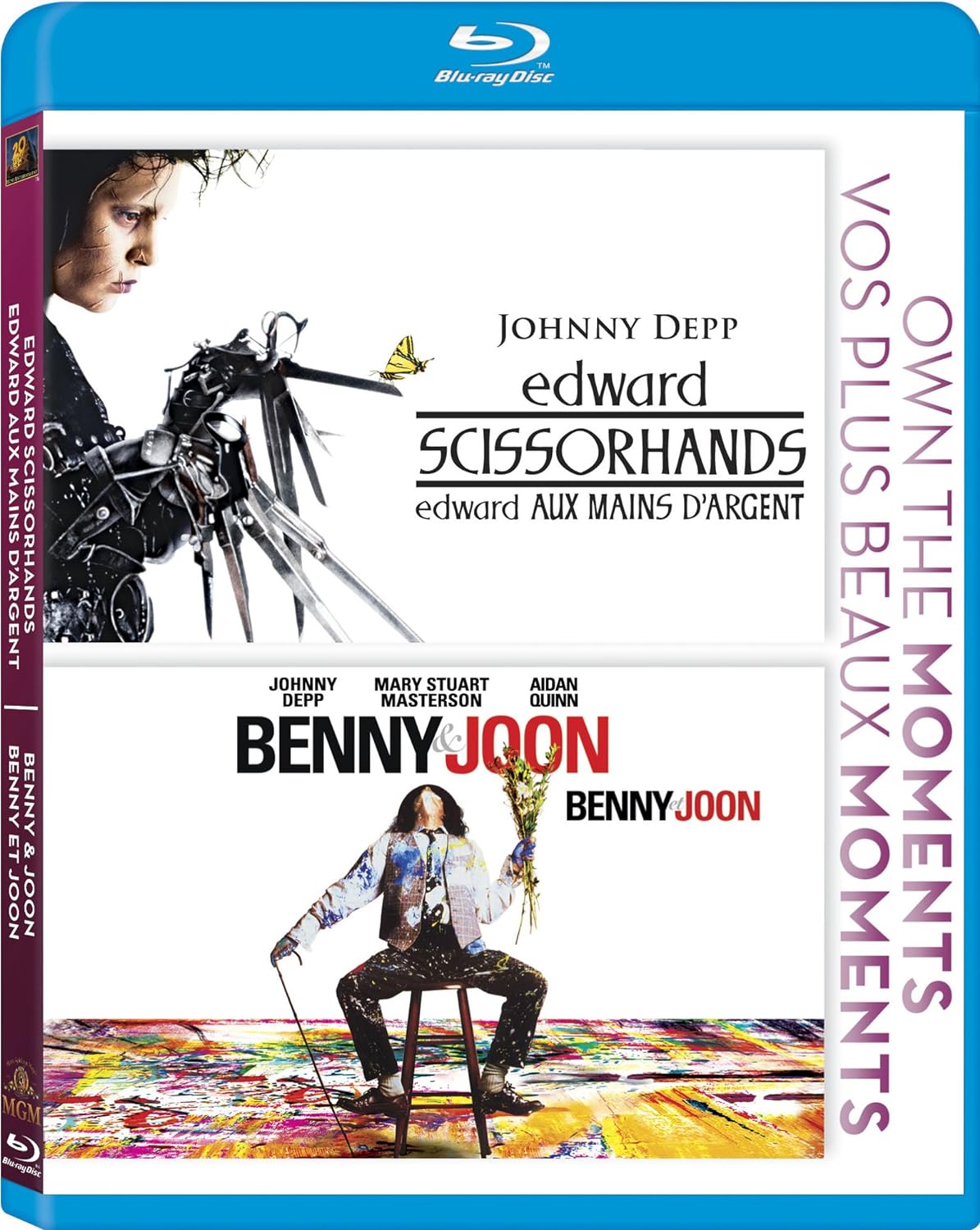 edward scissorhands benny joon blu ray a vendre