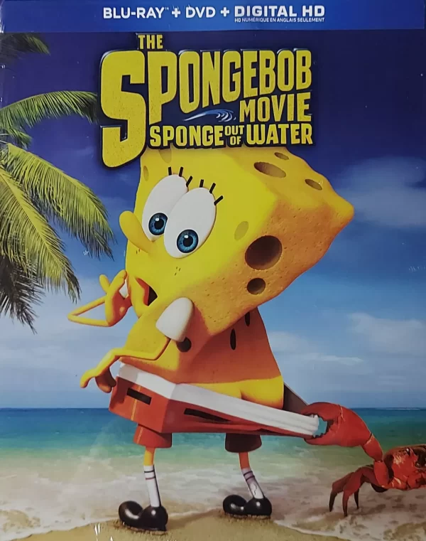 spongebob movie spong out the water bluray a vendre