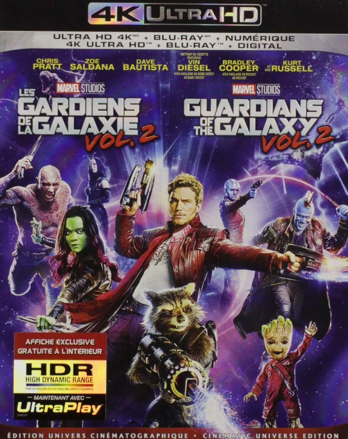 guardians of the galaxy vol.2 bluray a vendre