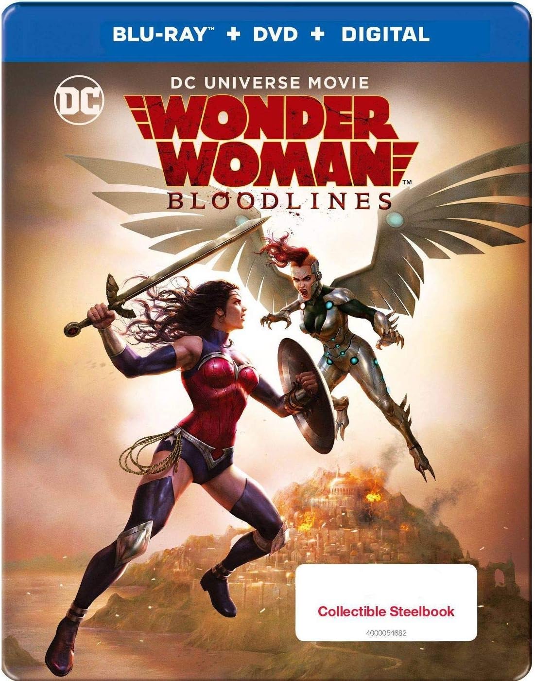 wonder woman bloodlines steelbook br dvd films à vendre