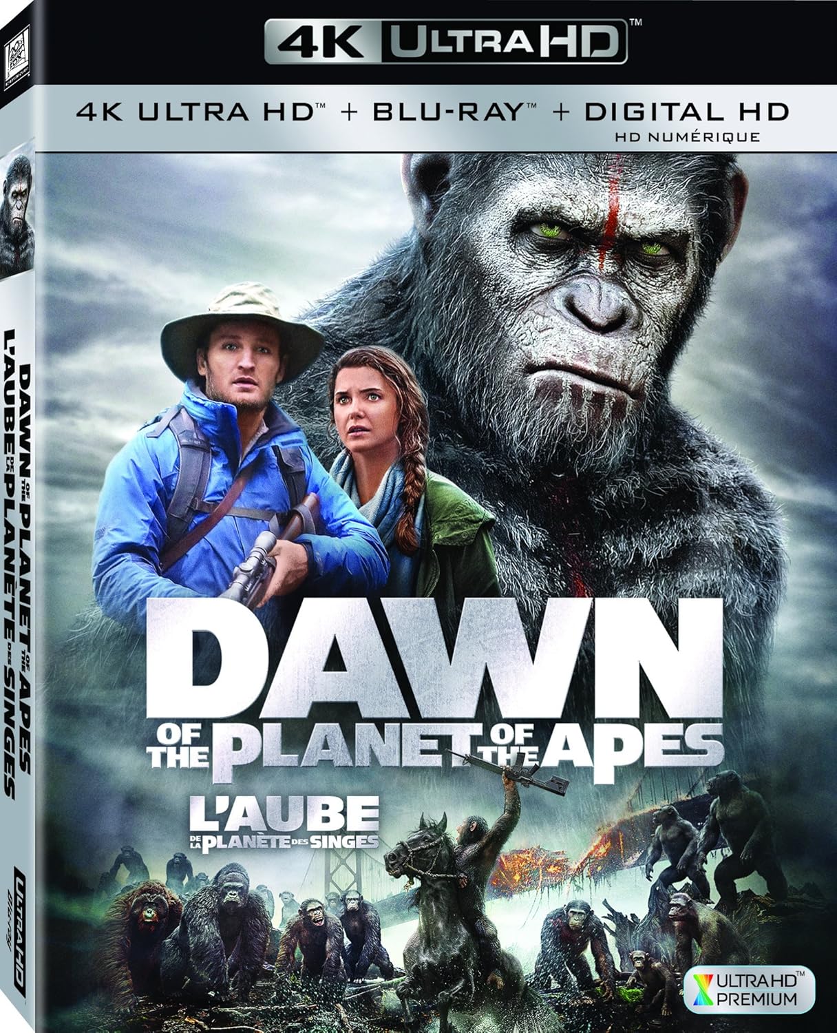 dawn planet apes 4k br dvd films à vendre