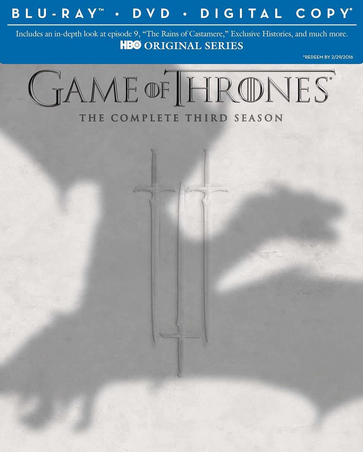 game of thrones season 3 bluray a vendre