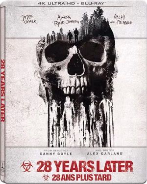 28 Years Later – Jodie Comer et Aaron Taylor-Johnson – Steelbook 4K
