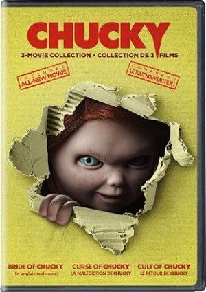 Chucky 3-Movie Collection DVD avec Bride of Chucky, Curse of Chucky et Cult of Chucky