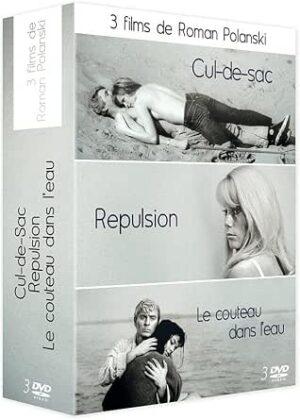 Coffret Roman Polanski 3 DVD avec Répulsion, Cul-de-sac et Le Couteau dans l'eau