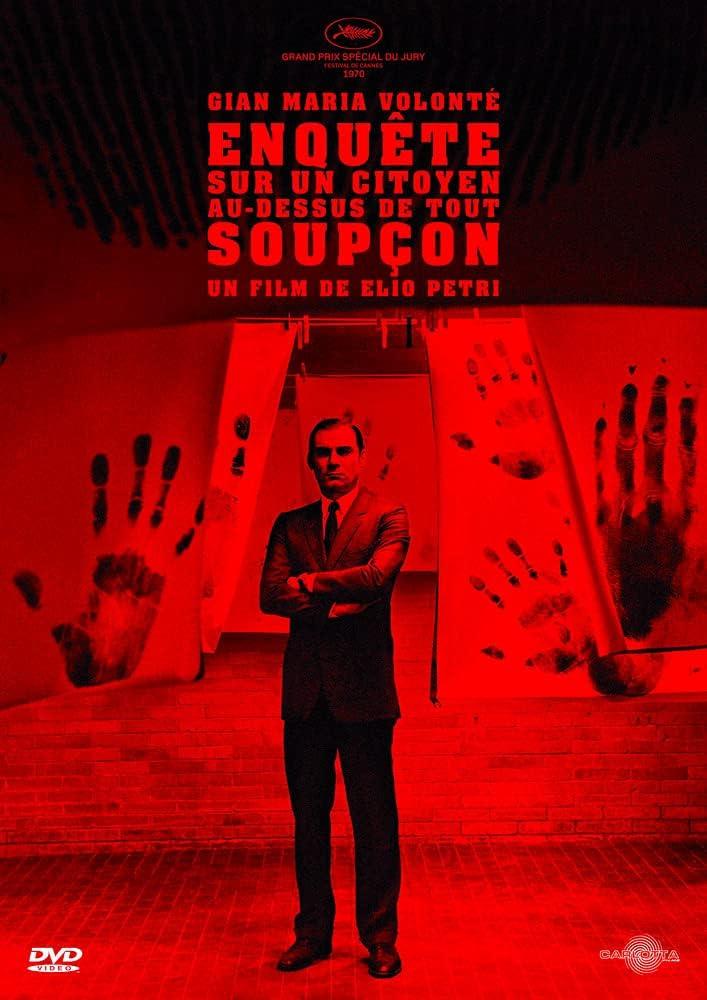 Enquête sur un citoyen au-dessus de tout soupçon – Elio Petri – DVD Carlotta