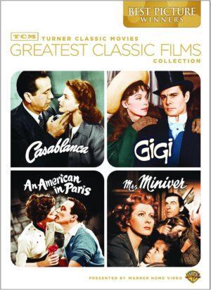 TCM Greatest Classic Films Collection Best Picture Winners coffret DVD avec Casablanca, Gigi, An American in Paris et Mrs. Miniver