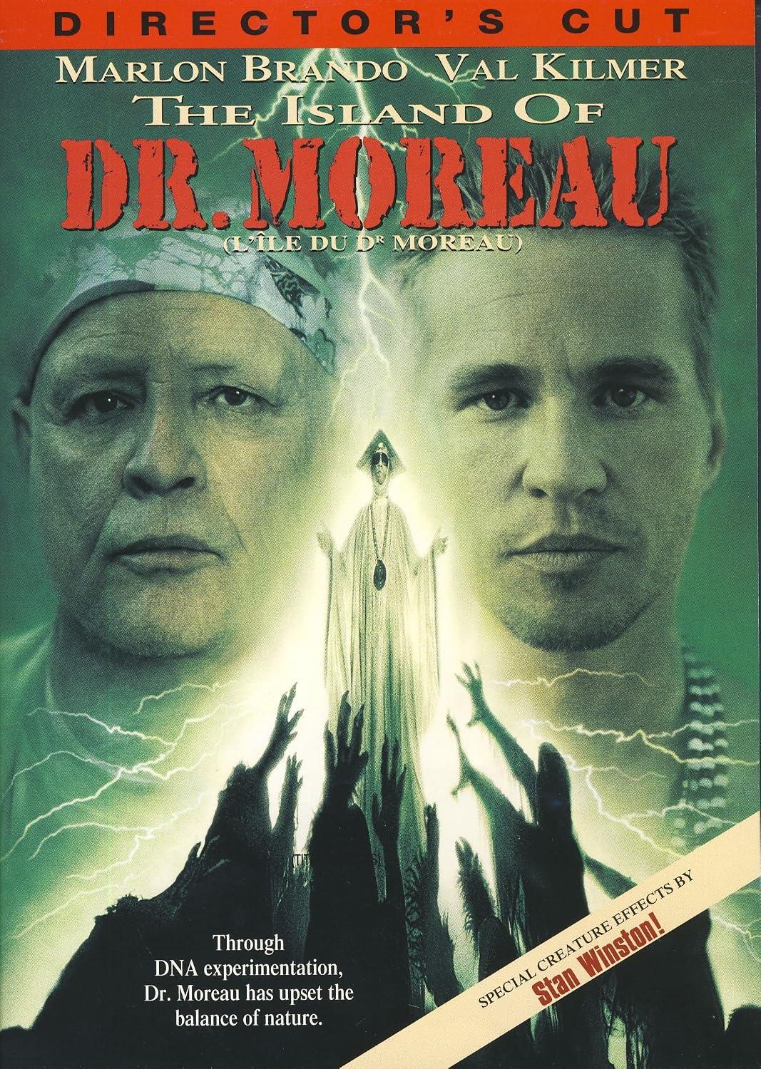 The Island of Dr. Moreau L'Île du docteur Moreau DVD avec Marlon Brando et Val Kilmer