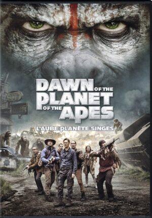 Pochette du DVD Dawn of the Planet of the Apes (La Planète des singes : L'Affrontement), film de Matt Reeves avec Andy Serkis, Jason Clarke et Gary Oldman.